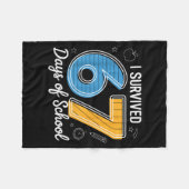 Ik heb 67 dagen school overleefd Funny Meme Leraar Fleece Deken (Voorkant (Horizontaal))