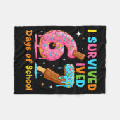 Ik heb 67 dagen school overleefd Funny Meme Leraar Fleece Deken (Voorkant (Horizontaal))