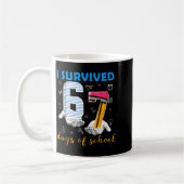Ik heb 67 dagen school overleefd Funny Meme Leraar Koffiemok (Links)