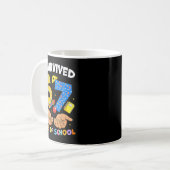 Ik heb 67 dagen school overleefd Funny Meme Leraar Koffiemok (Voorkant links)