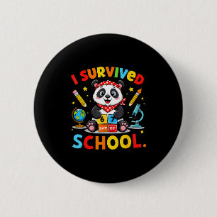 Ik heb 67 dagen school overleefd Funny Meme Leraar Ronde Button 5,7 Cm