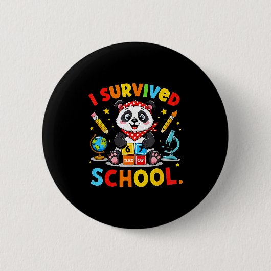 Ik heb 67 dagen school overleefd Funny Meme Leraar Ronde Button 5,7 Cm (Voorkant)