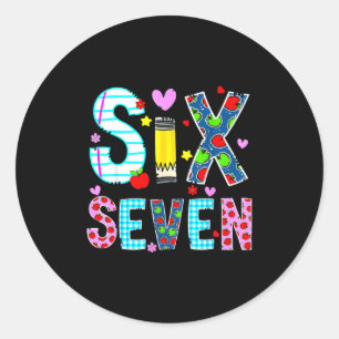 Ik heb 67 dagen school overleefd Funny Meme Leraar Ronde Sticker
