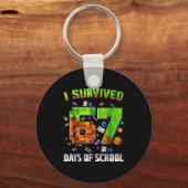 Ik heb 67 dagen school overleefd Funny Meme Leraar Sleutelhanger (Voorkant)