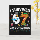 Ik heb 67 dagen school overleefd Funny Meme Zes Ze Kaart (Gele Bloem)