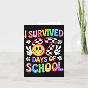 Ik heb 67 dagen school overleefd Grappig 67 lerare Kaart