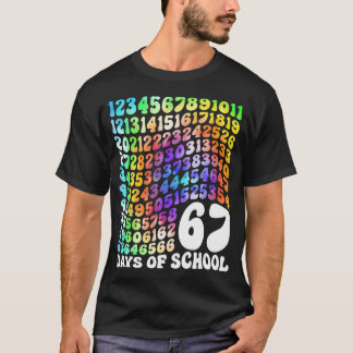 Ik heb 67 dagen school overleefd Grappig 67 lerare T-shirt