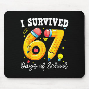 Ik heb 67 dagen school overleefd Grappig 67 Meme L Muismat