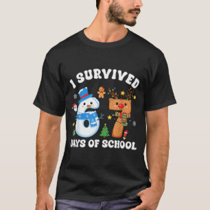 Ik heb 67 dagen school overleefd Grappige meme zes T-shirt