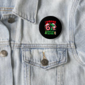 Ik heb 67 dagen school overleefd Kerst Kerststok Ronde Button 5,7 Cm (In situ)