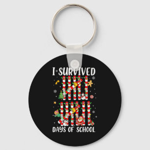 Ik heb 67 dagen school overleefd Kerst Kerststok T Sleutelhanger