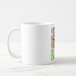 Ik heb 67 dagen school overleefd Kleurrijke Doodle Koffiemok