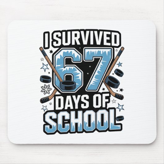 Ik heb 67 dagen school overleefd - Leraren Student Muismat (Voorkant)