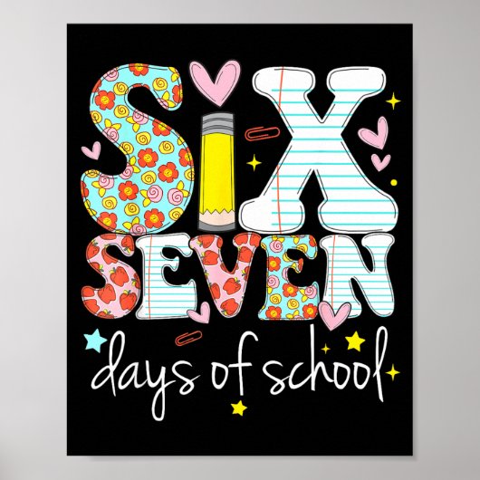 Ik heb 67 dagen school overleefd Meme ontwerp grap Poster (Voorkant)