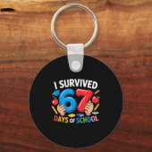 Ik heb 67 dagen school overleefd Six Seven 6 7 ler Sleutelhanger (Voorkant)