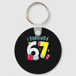 Ik heb 67 dagen school overleefd Six Seven Meme Le Sleutelhanger