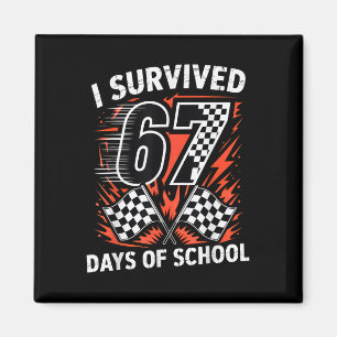 Ik heb 67 dagen school overleefd Six Seven Meme Ra Magneet