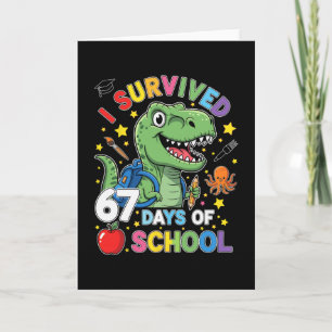 Ik heb 67 dagen school overleefd Six Seven Meme vo Kaart