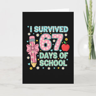 Ik heb 67 dagen school overleefd Six Seven Meme vo Kaart