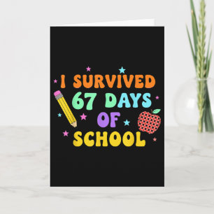 Ik heb 67 dagen school overleefd Six Seven Meme vo Kaart