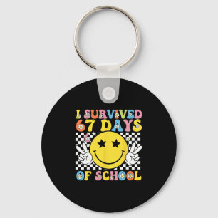 Ik heb 67 dagen school overleefd Six Seven Meme vo Sleutelhanger