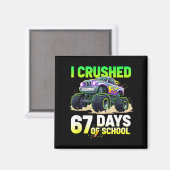 Ik heb 67 dagen school verpletterd 6 7 Meme Grappi Magneet (Voorkant / Achterkant)