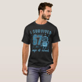 Ik heb 67 dagen schoolcodering overleefd t-shirt (Voorkant volledig)