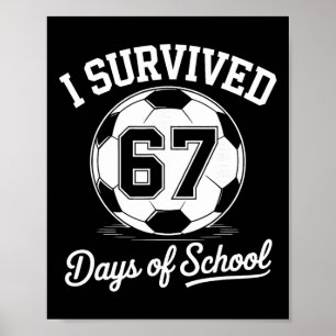 Ik heb 67 dagen van school overleefd kinderen jong poster