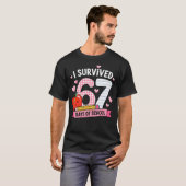 Ik heb 67 dagen van school overleefd Student T-shirt (Voorkant volledig)