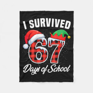 Ik heb 67 dagen van school zes zeven overleefd Ler Fleece Deken