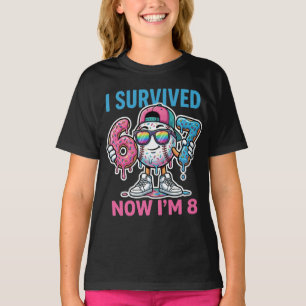 Ik heb 67 overleefd Nu ben ik 8 jaar oud honkbaljo T-shirt