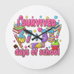 Ik heb 67 plus 33 dagen wiskunde op school overlee grote klok