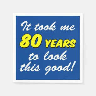 Ik heb 80 jaar gekeken naar deze mooie blauwe luie servet