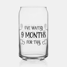Ik heb 9 maanden gewacht blikvorm glas