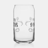 Ik heb 9 maanden gewacht blikvorm glas (Rechts)