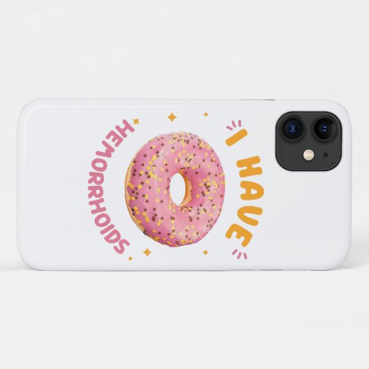 Ik heb aambeien Case-Mate iPhone case (Achterkant (horizontaal))
