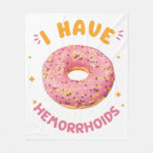 Ik heb aambeien fleece deken (Voorkant)