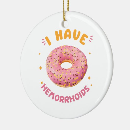 Ik heb aambeien keramisch ornament (Links)