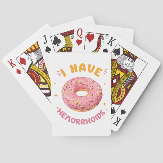 Ik heb aambeien pokerkaarten (Achterkant)