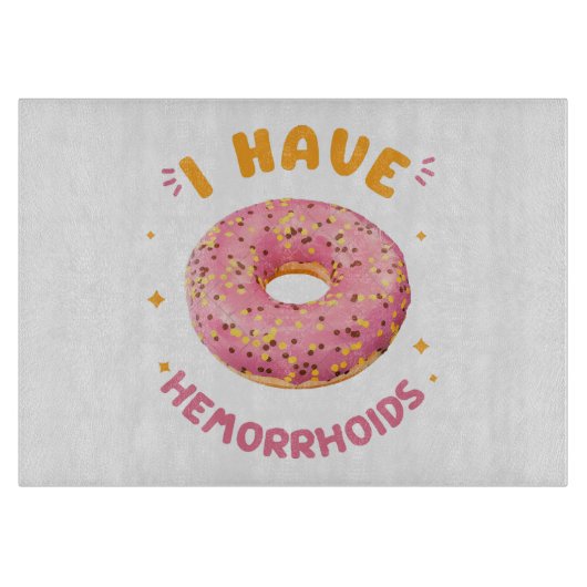 Ik heb aambeien snijplank (Voorkant)