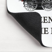 Ik heb aan de spoorweg gewerkt. muismat (Hoek)