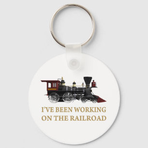 Ik heb aan de spoorweg gewerkt. sleutelhanger