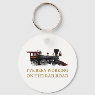 Ik heb aan de spoorweg gewerkt. sleutelhanger