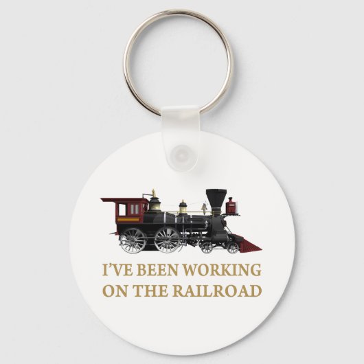 Ik heb aan de spoorweg gewerkt. sleutelhanger (Voorkant)