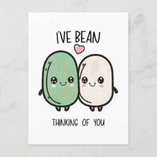 Ik heb aan jou gedacht met Valentijnsdag Voedsel P Briefkaart