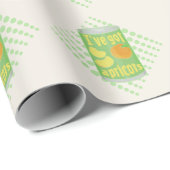 Ik heb abrikozen Tin fruit Cadeaupapier (Rol Hoek)