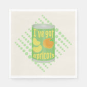 Ik heb abrikozen Tin fruit Servet (Voorkant)