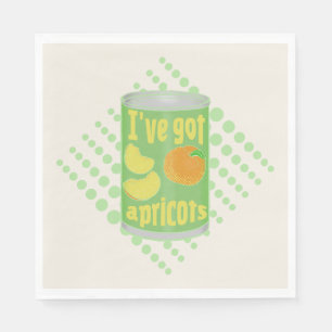 Ik heb abrikozen Tin fruit Servet