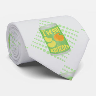Ik heb abrikozen Tin fruit Stropdas