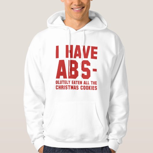 Ik heb Abs Hoodie (Voorkant)
